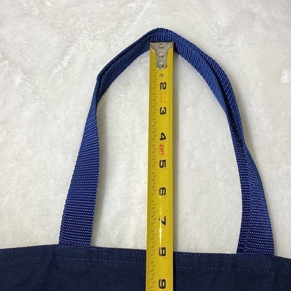 Portland Library Navy Blue Canvas Tote Bag - Picture 7 of 8